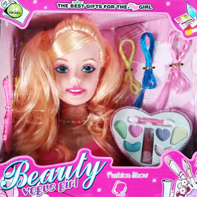 

HALO NATION Fabulous Styling Head Doll for Girls(Pink, Purple, Gold)