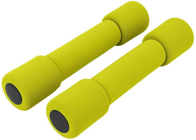 

FITSY Soft Foam Dumbbells for Women - 0.50 Kg x 2 - Fixed Weight Dumbbell(1 Kg), Fluorescent