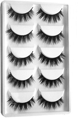 

stylazo 5 Pairs Reusable False Eyelashes Thick Fake Long Cross Eyelash Extension Makeup(Pack of 1)