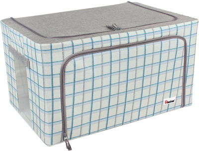 

Homestorie Foldable Storage Boxes for Clothes, Sarees, Blankets, 60-Ltr, Large(Blue)