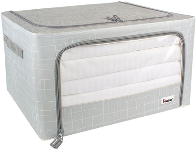 

HomeStorie Foldable Storage Boxes fo Sarees(Grey)