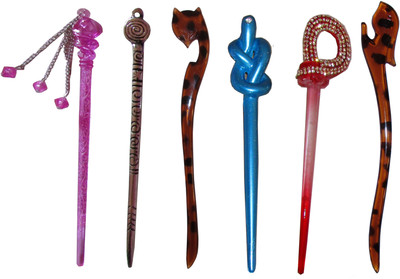 

FTYUI Combo of Multi Color Juda Sticks Bun Stick(Multicolor)