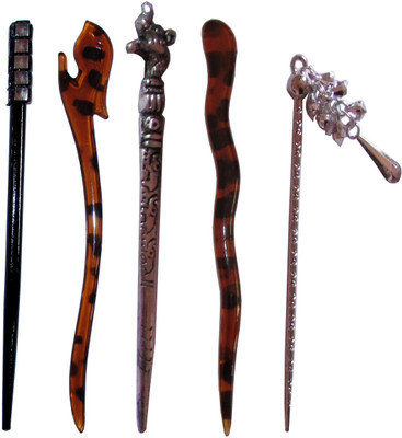 

LOOK Combo of Multi Color Juda Sticks Bun Stick(Multicolor)