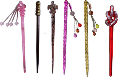

FTYU Combo of Multi Color Juda Sticks Bun Stick(Multicolor)