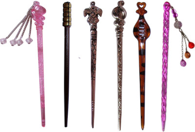 

LOOKER Combo of Multi Color Juda Sticks Bun Stick(Multicolor)