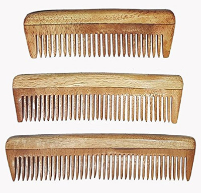

Prime Neem Wood Comb Anti-Static Wooden Styling Comb For Men (Set Of 3) (10998)