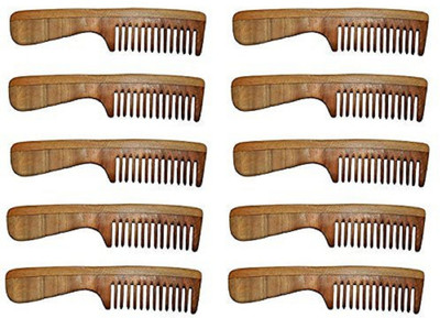 

AASA Wood Comb 100% Original Handmade Model No.4, Set Of 10 Comb