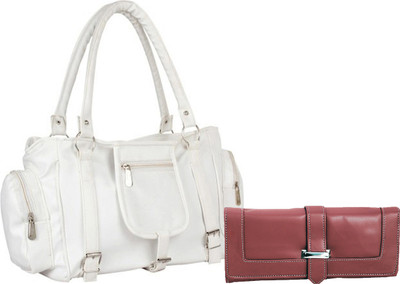 

Lady bar Messenger Bag(White, Maroon), Maroon;white