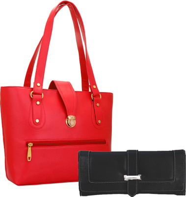 

Lady bar Messenger Bag(Red, Black), Black;red