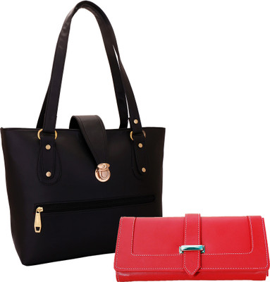 

Lady bar Messenger Bag(Black, Red)