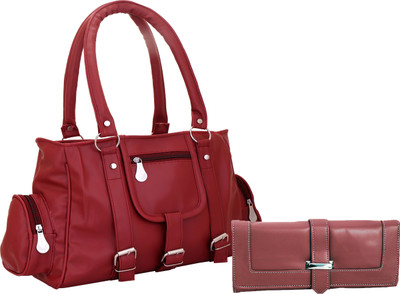 

Lady bar Messenger Bag(Maroon, Maroon)