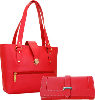

Lady bar Shoulder Bag(Red)
