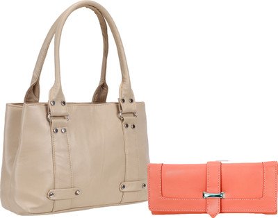 Lady bar Messenger Bag(Tan, Pink), Pink;tan