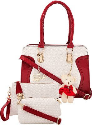 

LaFille Hand-held Bag(Red, White)