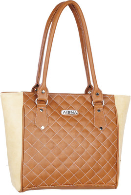 

Aisna Hand-held Bag(Tan, Beige), Beige;tan