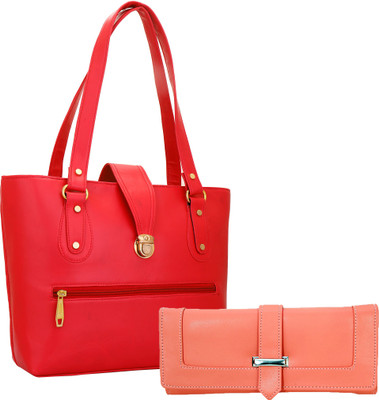 

Lady bar Messenger Bag(Red, Pink), Pink;red
