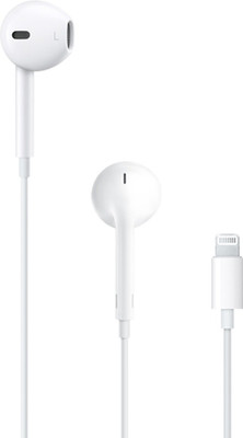 Apple EarPods with Lightning Connector (MMTN2ZM/A) Wired Headset(White, Wired in the ear)