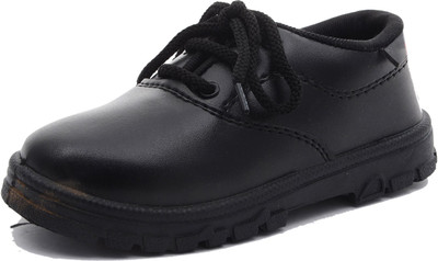 

JEO Boys & Girls Lace Running Shoes(Black