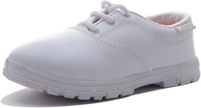 

JEO Boys & Girls Lace Running Shoes(White