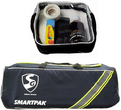 

SG Combo of two - one 'Smartpak' Cricket kit bag and one Cricket bat care kit (Color On Availability)- Cricket Kit