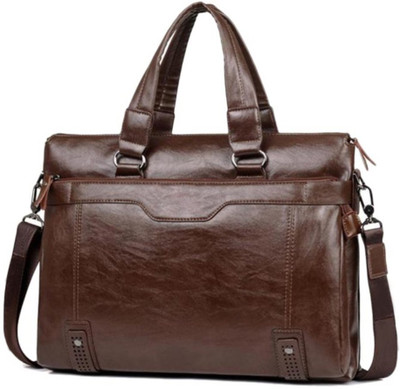 

DECARLO 12 inch Laptop Messenger Bag(Brown)