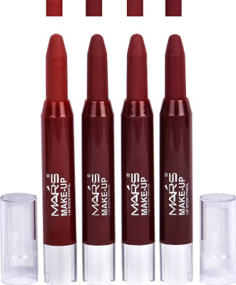 

Mars Pure Matte Long Lasting Lipstick Pack 0f 4(Maroon Mix)