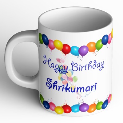 Abaronee Happy Birthday Shrikumari Ceramic Coffee Mug(350 ml)