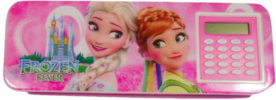 

Shreejee Small Calculator Barbie Art Plastic Pencil Box(Set of 1, Multicolor)