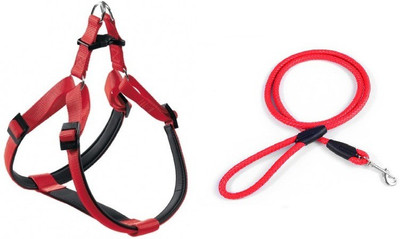 

Furious3D Dog Harness & Leash(, RED