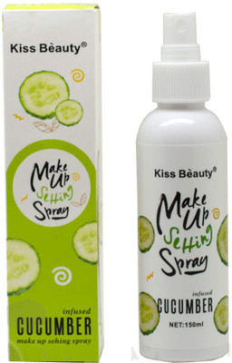 

Kiss Beauty Infused Cucumer Long lasting Makeup Fixer Spray Primer - 150 ml(Transparent)