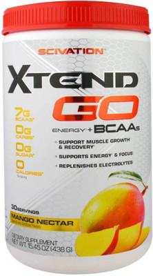 

Scivation Xtend GO Energy Plus BCAA BCAA(438 g, Mango Nectar)