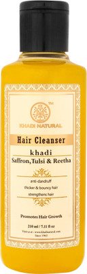

Khadi Natural Saffron,Tulsi & Reetha Shampoo(210 ml)
