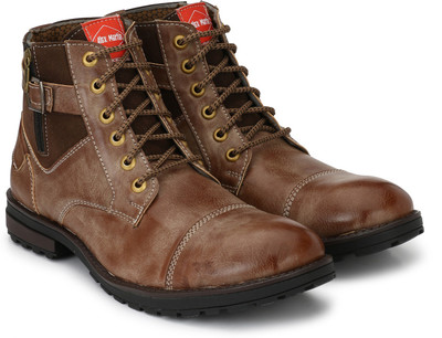 

Alex Martin High Top Boots For Men(Brown