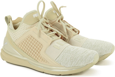 

Puma IGNITE Limitless Knit Running Shoes For Men(Beige, Pebble-whisper white