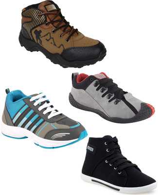 

Chevit Pack of 4 Casual and Sports (Sneakers, Gym,, Jogging & Running Shoes) Casuals For Men(Multicolor