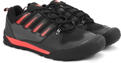 

Wildcraft Truz Hiking & Trekking Shoes For Men(Black, Blk_red