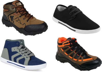 

Chevit Pack of 4 Casual and Sports (Loafers, Sneakers, Cricket, Jogging & Running Shoes) Casuals For Men(Multicolor