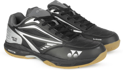 

Yonex B SHOES COURT ACE TOUGH Badminton Shoes For Men(Black, Black grey silver