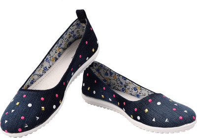 

tryfeet Blue Star Studded Casuals Bellies For Women(Blue