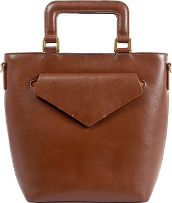 

Hidesign Women Formal Brown Genuine Leather Sling Bag