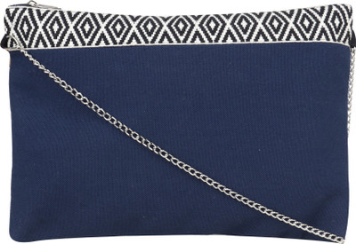 Diwaah Women Casual Blue Cotton Sling Bag