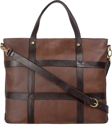 

Hidesign Women Formal Tan Genuine Leather Sling Bag