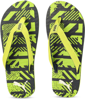 

Puma Mykonos Graphic IDP Flip Flops, Limepunch-peacoat-puma white