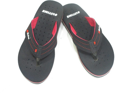 

Glotime Slippers, Black-red