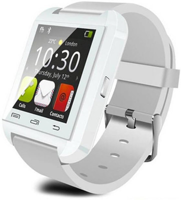 

Electrucious U8 Touch Screen Bluetooth Smart Watch campatible for all smartphones Smartwatch(White Strap Free Size)