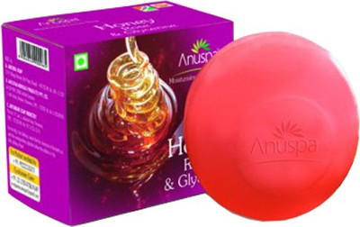 

Anuspa Herbal Honey Rose and Glycerine 125 gm Bathing Soap for petal soft skin(125 g)