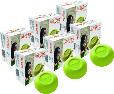 Anuved Herbal Kewda 125g Set of 6 Soaps(750 g, Pack of 6)