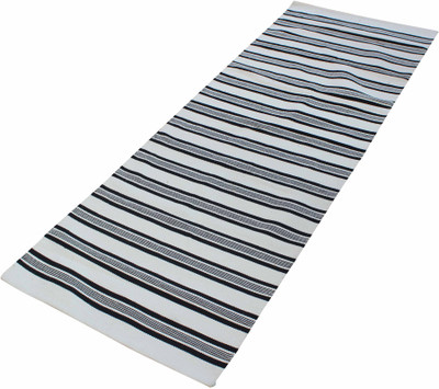 

Ryan Cotton Handwoven Yga Sport Fitness Mat Black, White 3 mm Yoga Mat, Gery