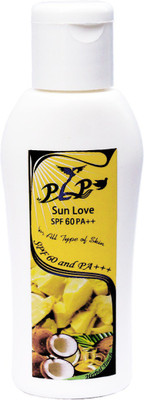 

PLP Herbal Sun Love SPF 60 Sunscreen Lotion, Sun Protection Lotion SPF 60 PA++ - SPF 60 PA++(50 g)