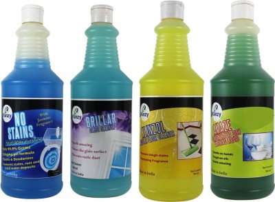 

Klinzy No Stains Toilet Cleaner (946 ml), Brillar Glass Cleaner (946 ml), Klinzol Floor Cleaner (946 ml), Amaze Dish Wash Liquid (946 ml) Liquid Toilet Cleaner(3784 ml, Pack of 4)